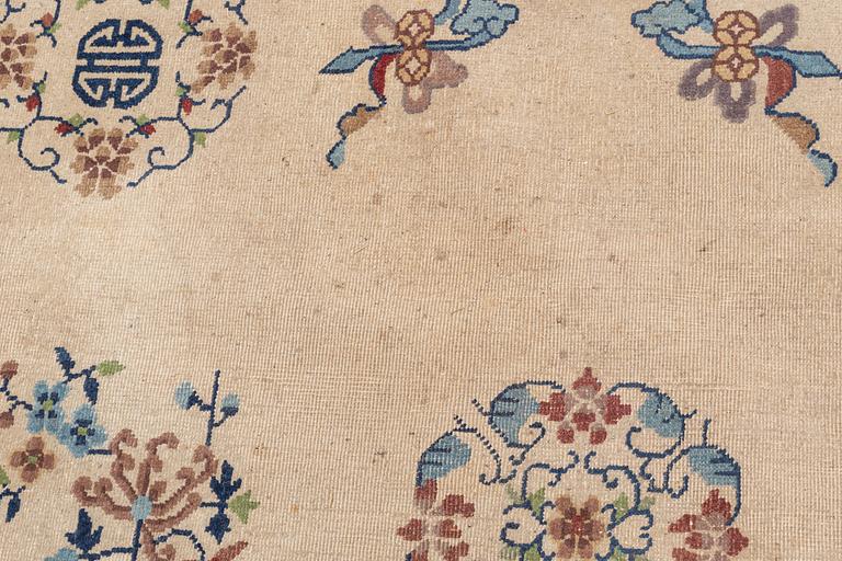 A Chinese semi-antique carpet, 357 x 270.