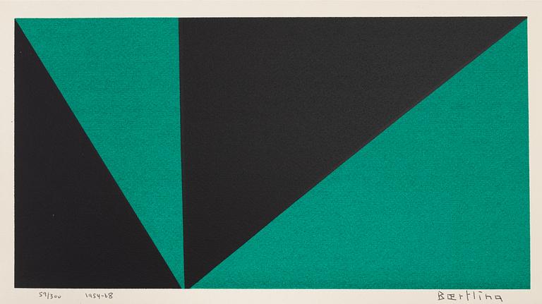 Olle Bærtling, silkscreen in color, signed and dated 1954-68, numbered 59/300.