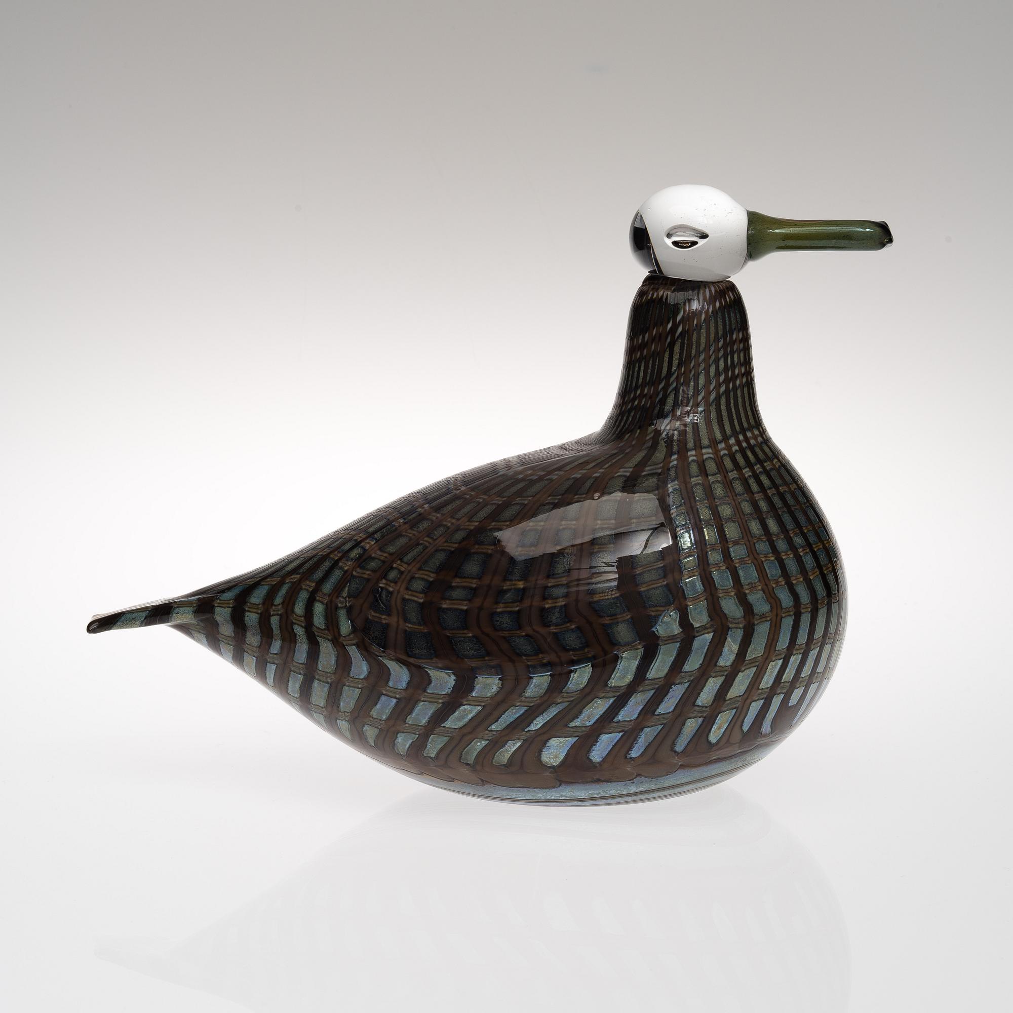 OIVA TOIKKA, FÅGEL, glas, signerad Oiva Toikka Nuutajärvi Notsjö, numrerad 946/1000.