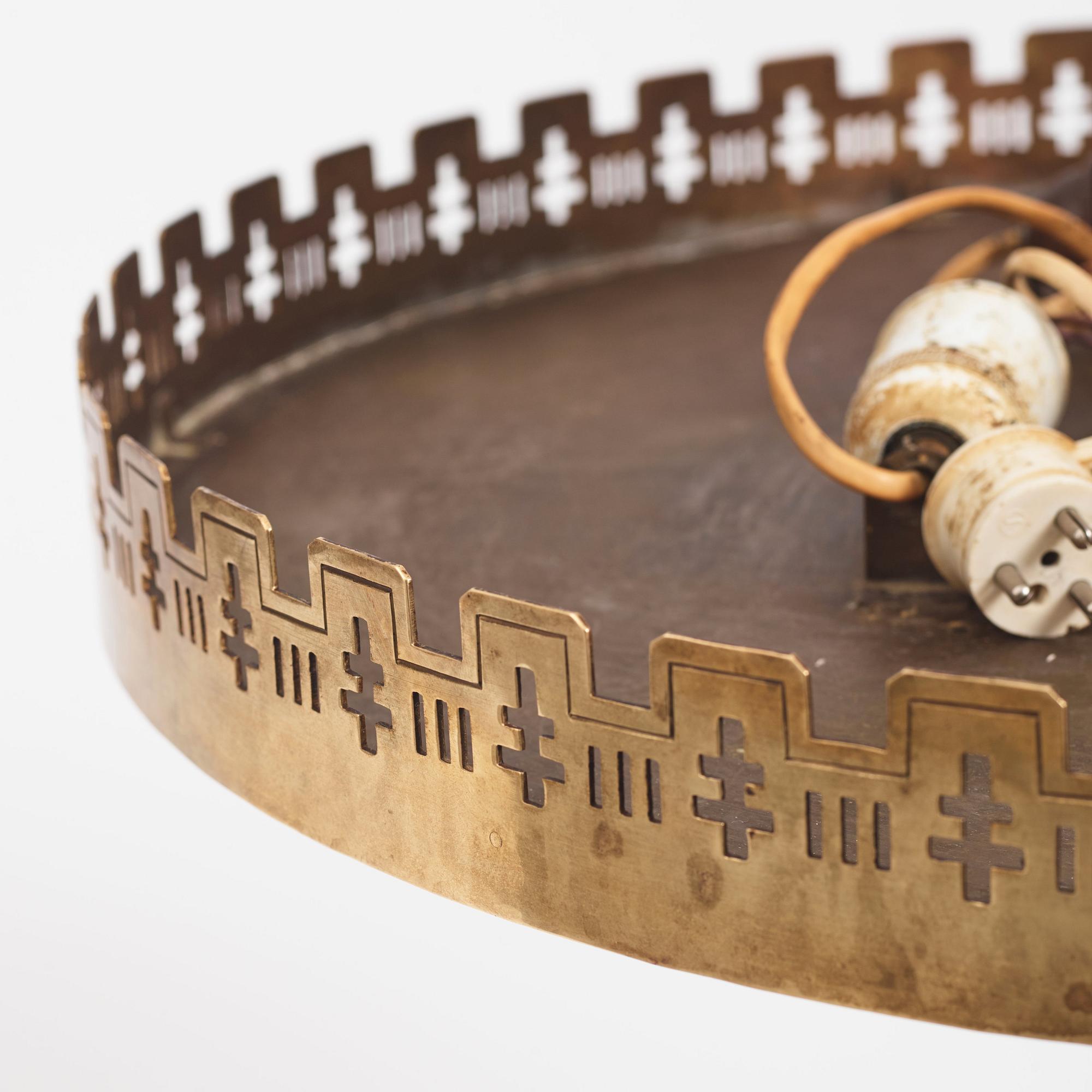 Alf Munthe, a Swedish Grace ceiling lamp, executed by H. Person, Sweden ...