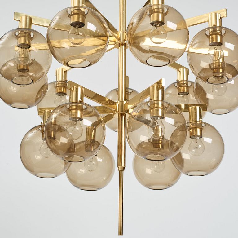Hans-Agne Jakobsson, a chandelier model "T348/15", Hans-Agne Jakobsson AB, Markaryd 1960s-70s.