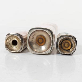 Ströare, silver, tre stycken, GAB, 1960-tal.