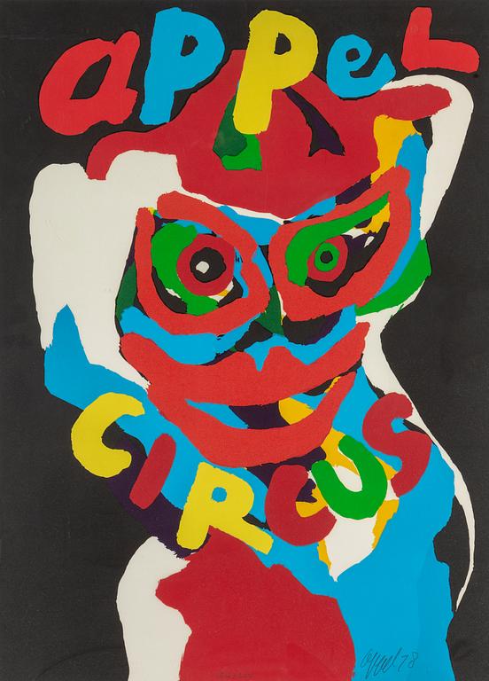 KAREL APPEL, lithograph in colours, 1978, signed 164/200.