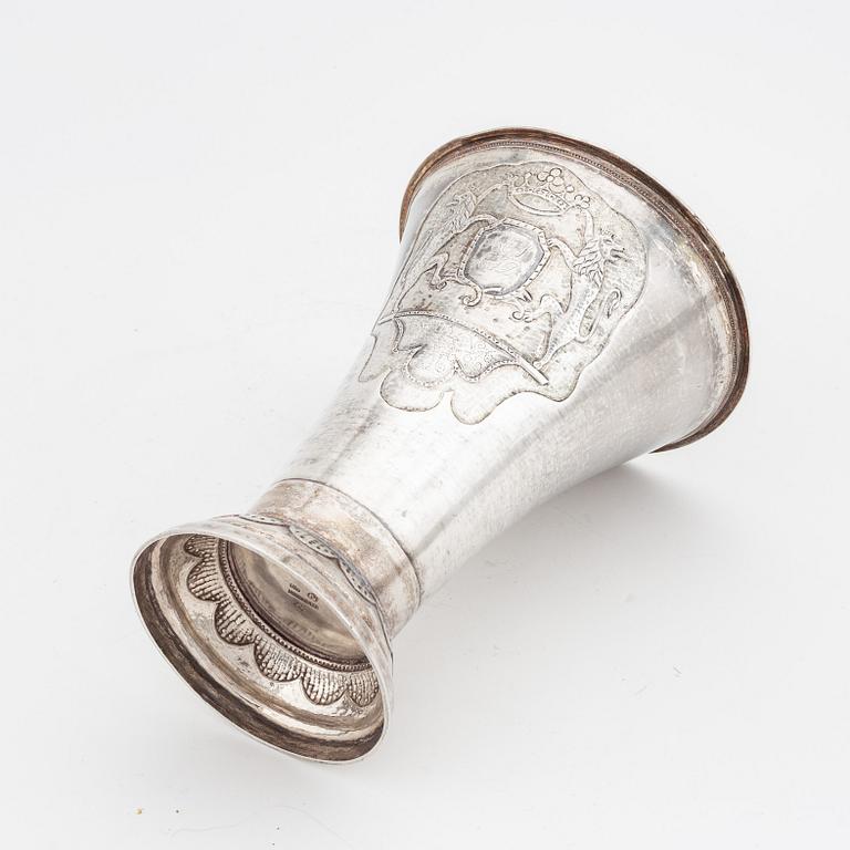 A silver beaker, mark of Magnus Lönberg, Borås 1810.