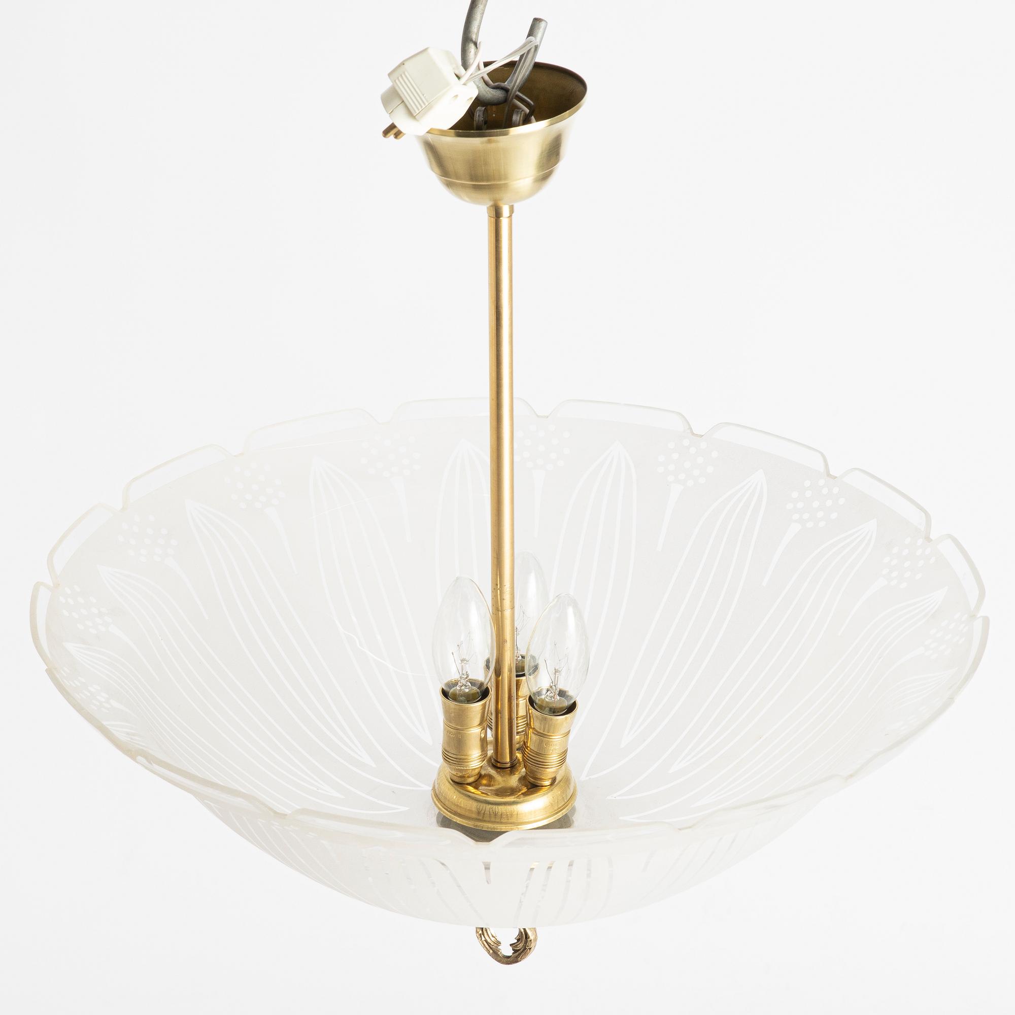Ceiling lamp, 20th century, mid-20th century.