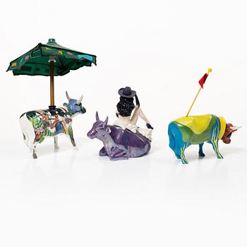 Six 'Cow Parade' figurines, 2000s.