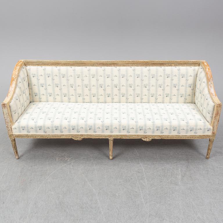 An end of the 18th Century Gustavian sofa.