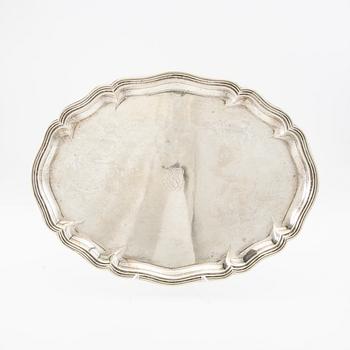 CG Hallberg tray silver Stockholm 1919.