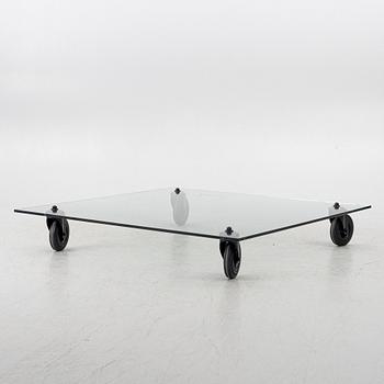 Gae Aulenti, soffbord, "Tavolo con Ruote", Fontana Arte, Italien.