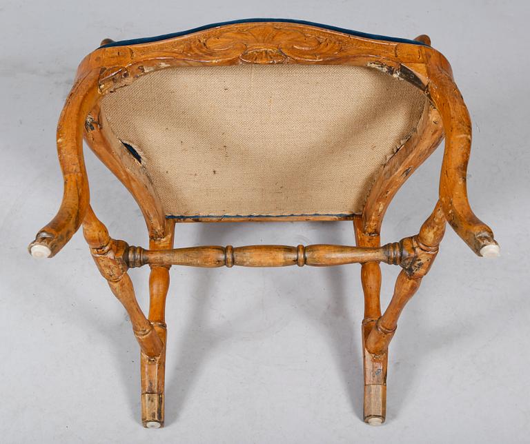 KARMSTOL, rokoko, 1700-tal.