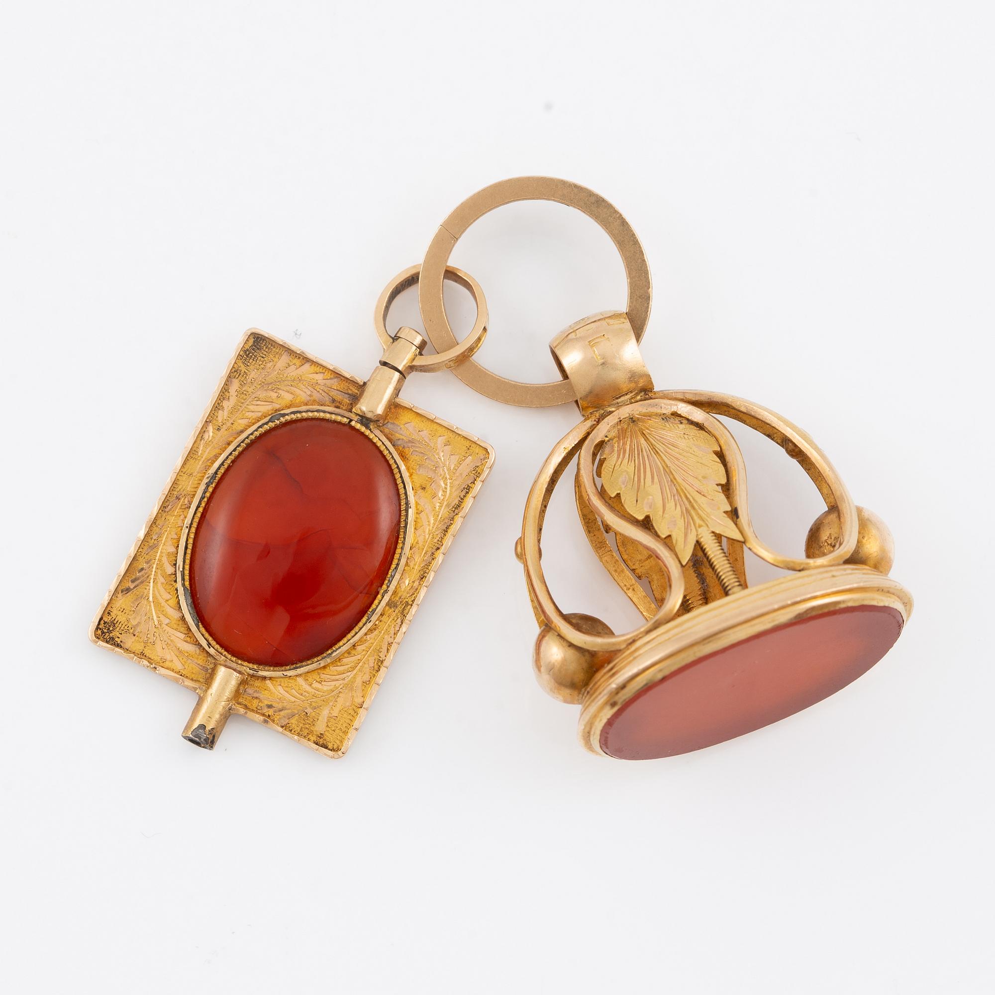 Sigill och nyckeldragare, av Johan Richard Borg och  Arvid Örn, Gävle 1831.