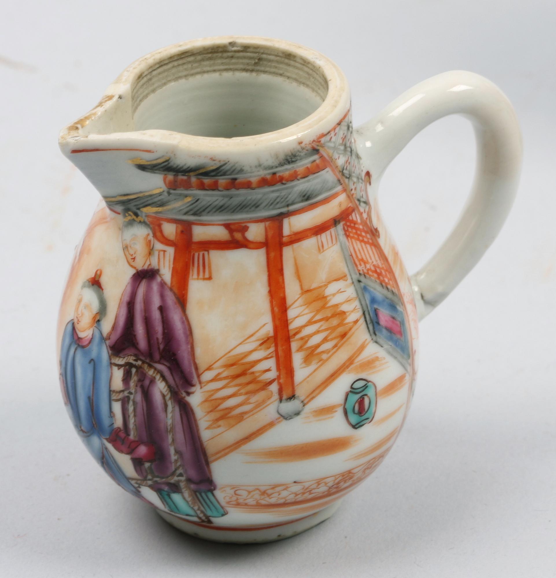 PARTI PORSLIN, 4 delar, 1700-1800-tal.