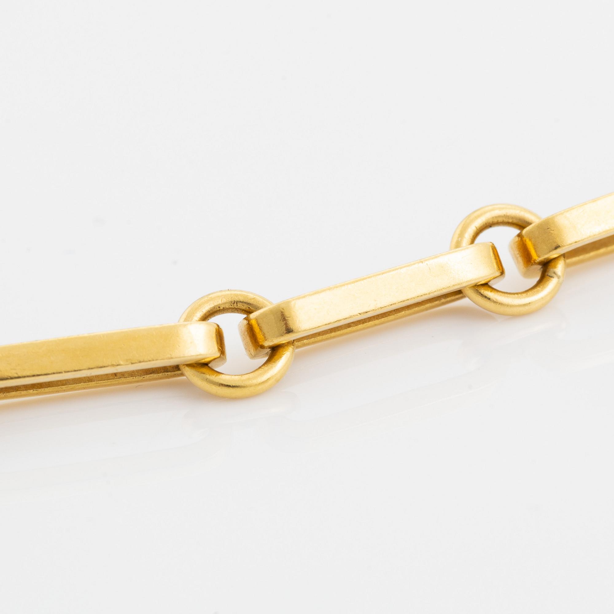 Jan Brunk, a 20K gold necklace, Stockholm 1987.