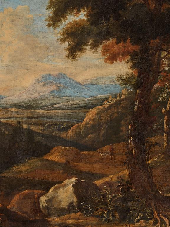 Italianate landscape with resting figures.