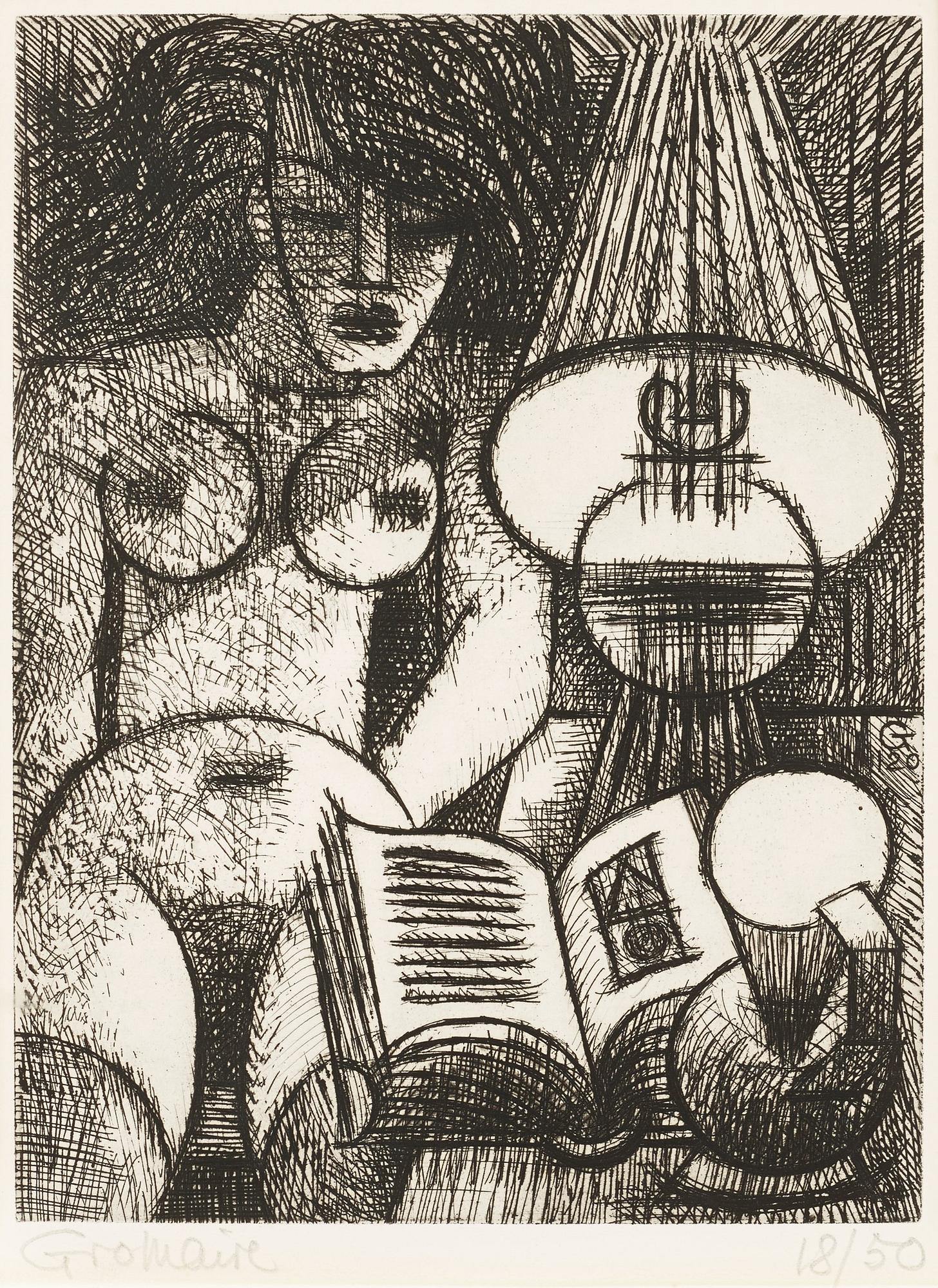 Marcel Gromaire, "Nu a la lampe".