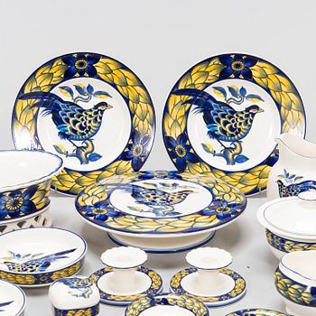 CHRISTIAN JOACHIM, A 92 parts set of  'Blue Pheasant' from Royal Copenhagen, late 20th century.