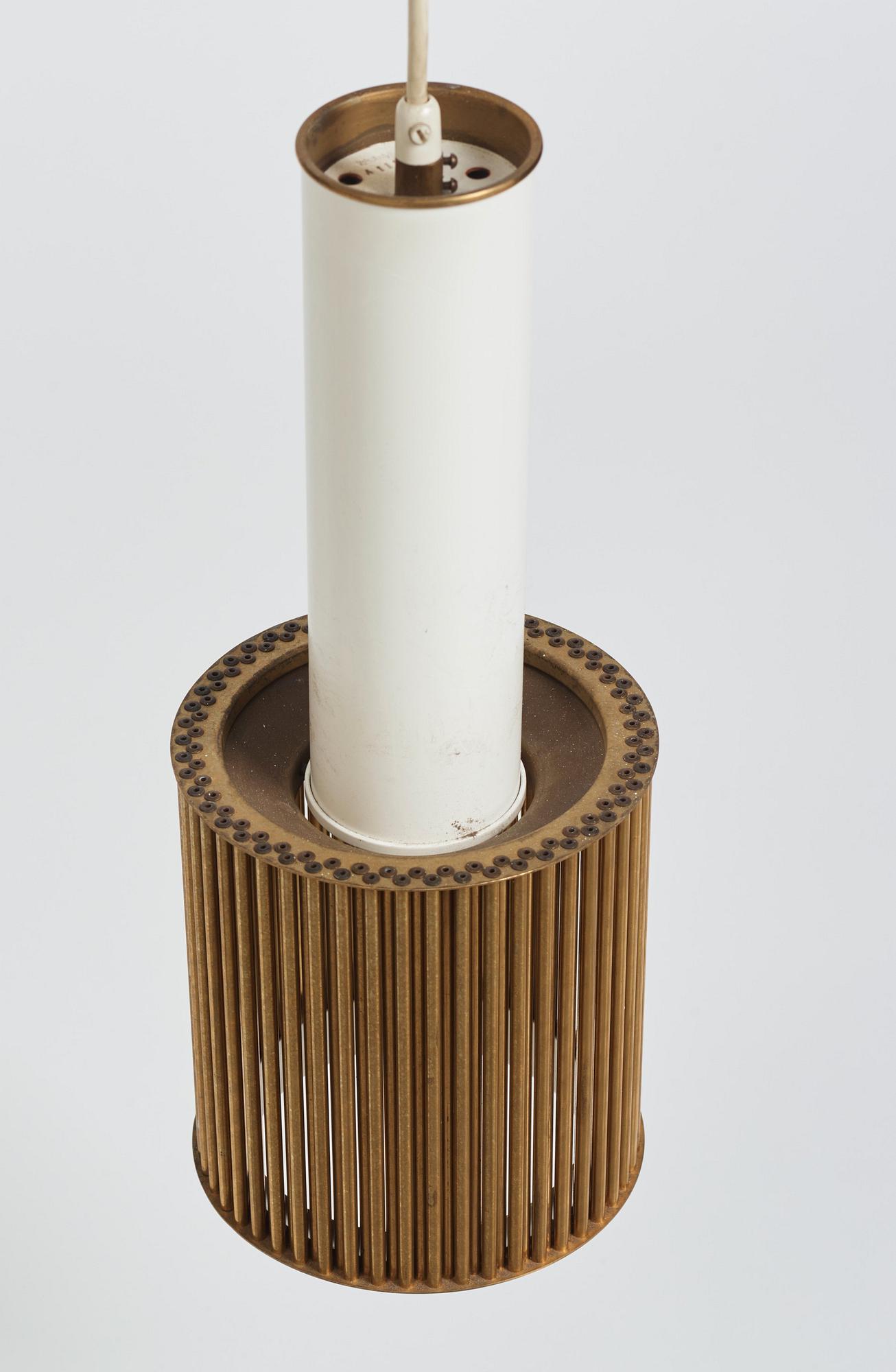 Alvar Aalto, a pair of ceiling lamps, model "A 111", Valaistustyö, Finland, 1950s.