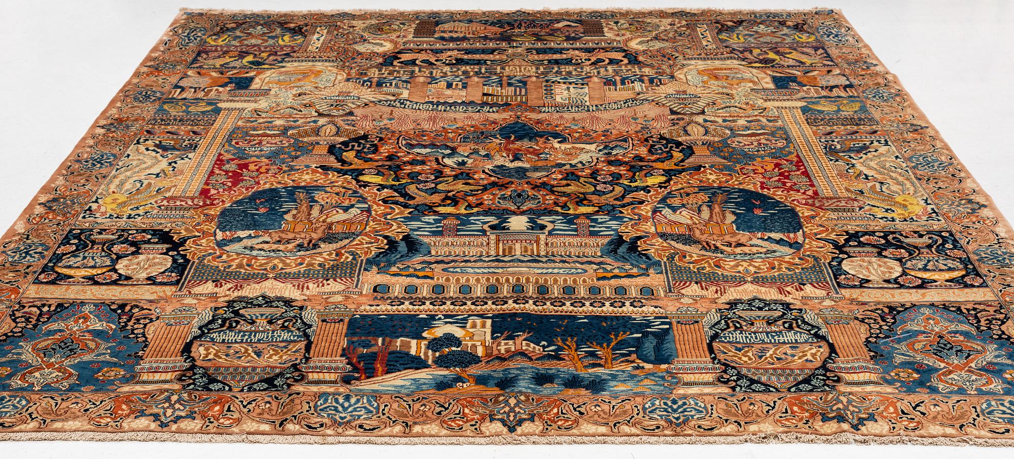 Rug, Kashmar Patina, approx. 385 x 305 cm.