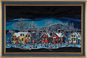 BENGT ELDE, olja på pannå, signerad.