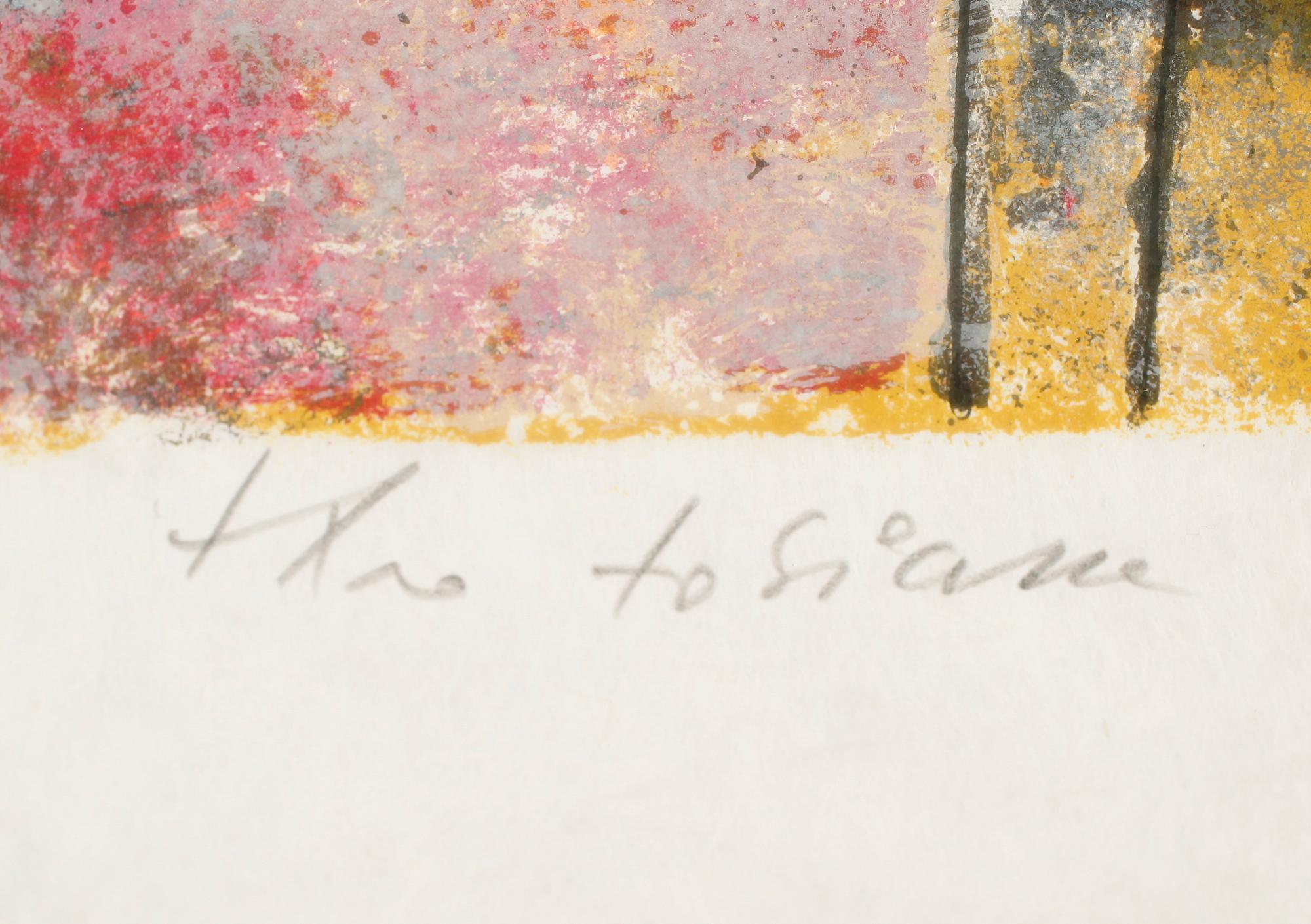 THEO TOBIASSE, färglitografi, signerad, numrerad 63/75.