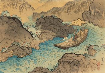 Miki Suizan, "Hozu Rapids in Early Summer (Hatsunatsu no Hozugawa)".