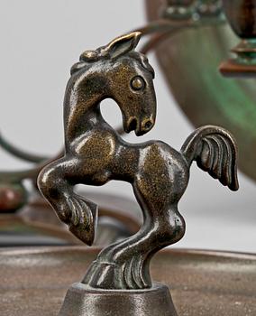 PARTI BRONS, 7 delar, bl.a. GAB o Ystad, 1930-tal.