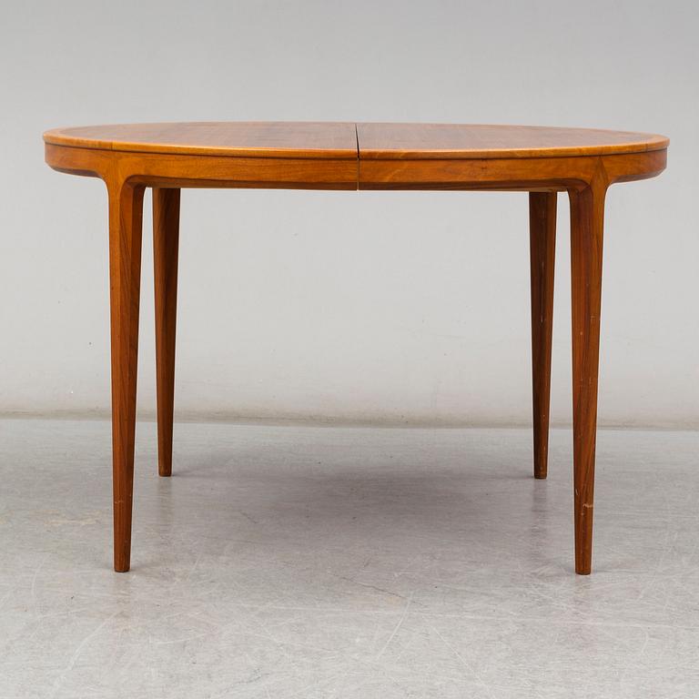 BERTIL FRIDHAGEN, a round teak dining table from Bodafors, 1958.