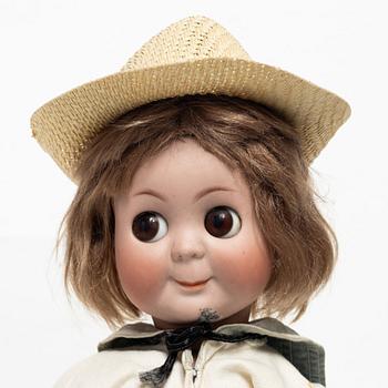 Docka, S k "Googly eyes" Kämmer & Reinhardt, Simon & Halbig, Tyskland, 1910-tal.