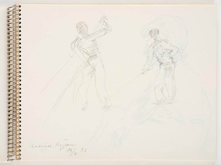 Lotte Laserstein, Sketchbook with approximately 42 drawings, of which 1 is signed.