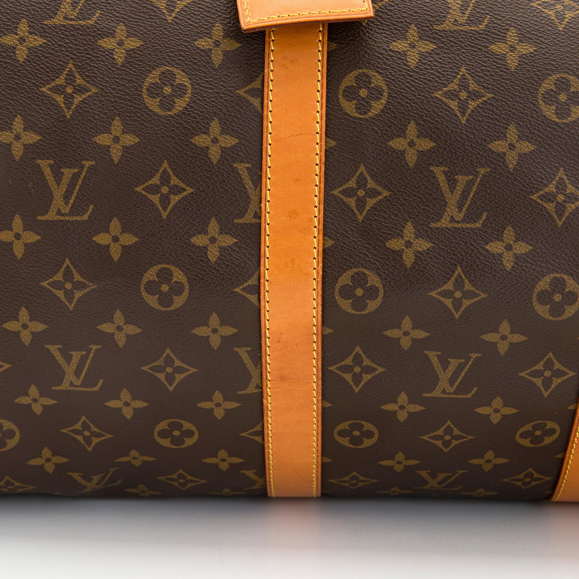 Louis Vuitton, a Monogram Canvas 'Keepall 55 Bandoulière' weekend bag.