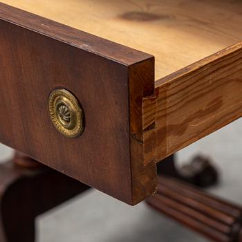 KLAFFBORD, Empire, stockholmsarbete, otydligt signerat och daterat 1833.