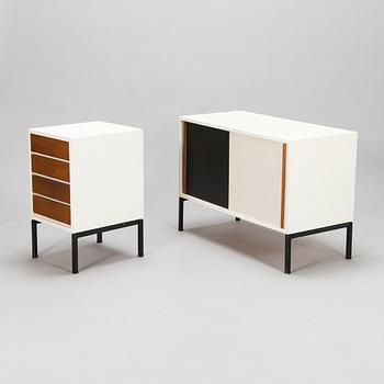 Oiva Parviainen, A 1960's sideboard and drawer unit for Lahden Puujalostus.