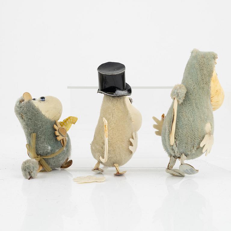 Three moomin characters, Finland, 1950's/60's.