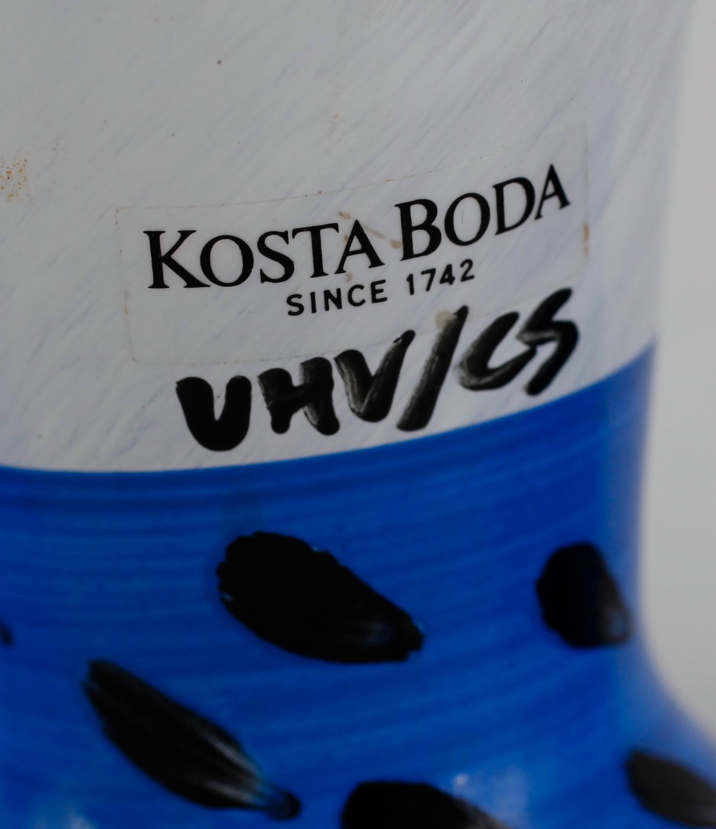 SKÅLAR, 11 st (1+2+8) glas, Ulrica Hydman-Vallien, Kosta Boda.