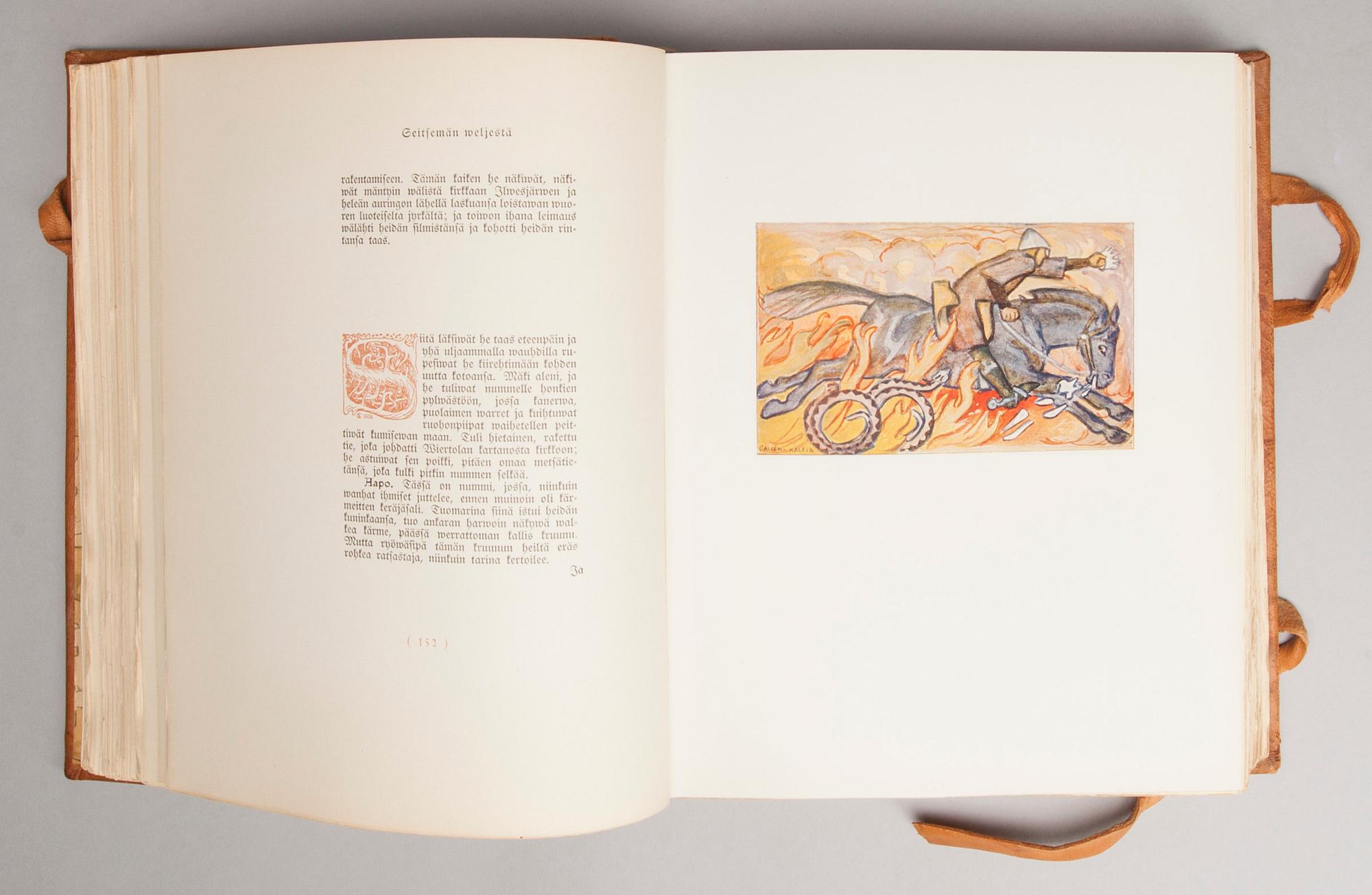 ALEKSIS KIVI, ill. Akseli Gallen-Kallela "Seitsemän Veljestä", Kustannusosakeyhtiön Kirjan Kirjapaino Helsinki 1923.