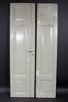 DUBBELDÖRR, 1870-tal.  Proveniens: Berns Salonger.