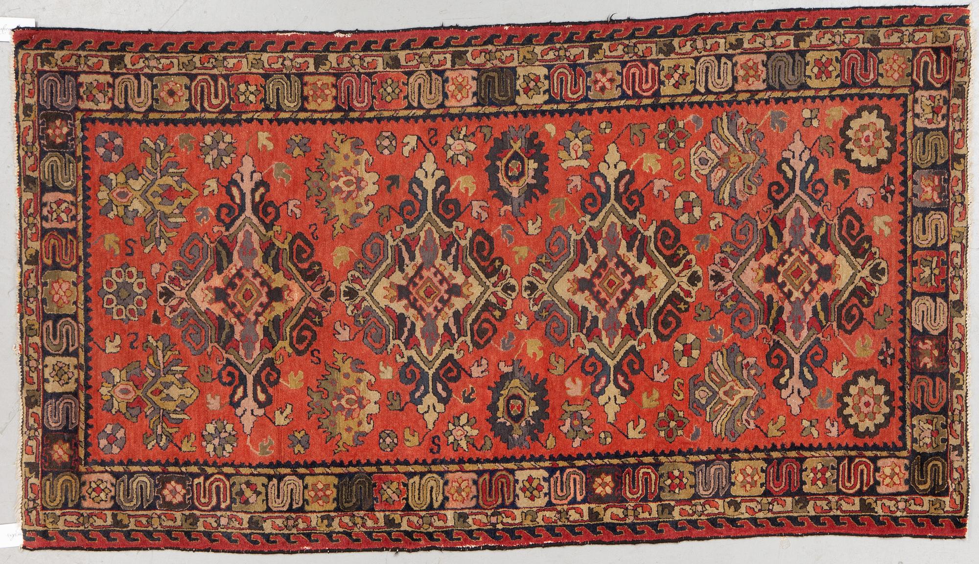 Rug, semi-antique Vorwek, ca 206 x 113 cm.
