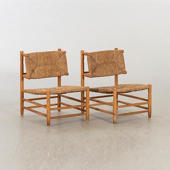 A PAIR OF EASY CHAIRS SECOND HALF OF 20TH CENTURY.