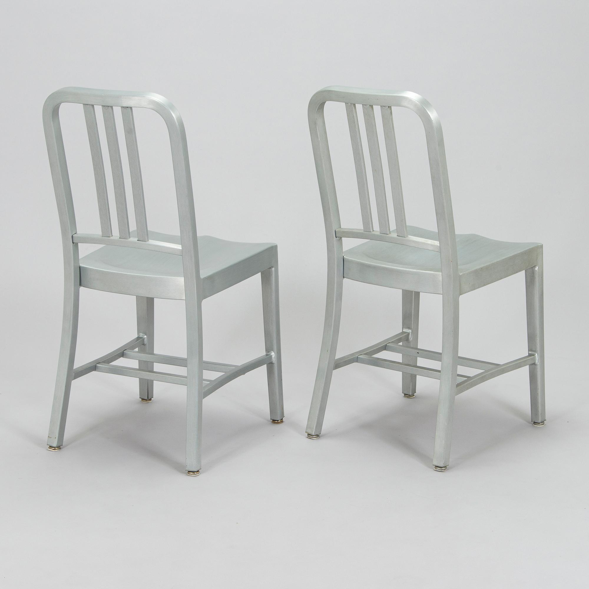 Four 'Navy' chairs, Emeco.