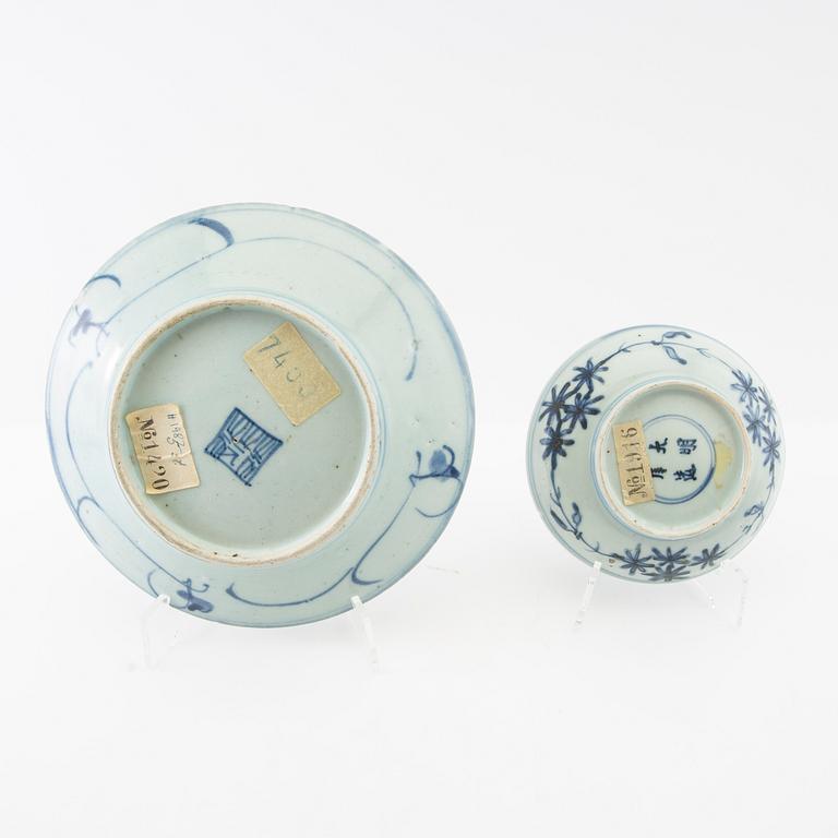 A group of Chinese porcelain, Qing dynasty.