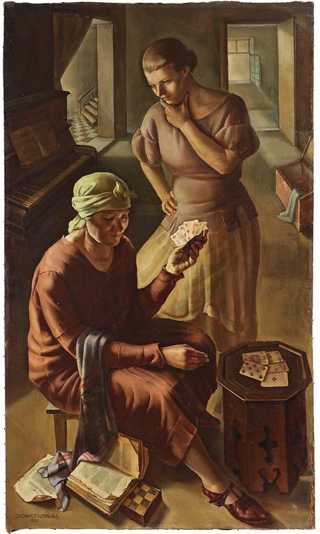 Jadwiga Uminska, The Cardplayer.
