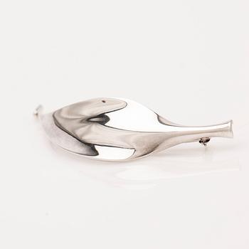 Vivianna Torun Bülow-Hübe, brosch, silver, Goerg Jensen, Danmark.