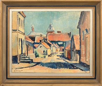 Gerhard Wihlborg,  oil on canvas laid panel signed and dated 39.