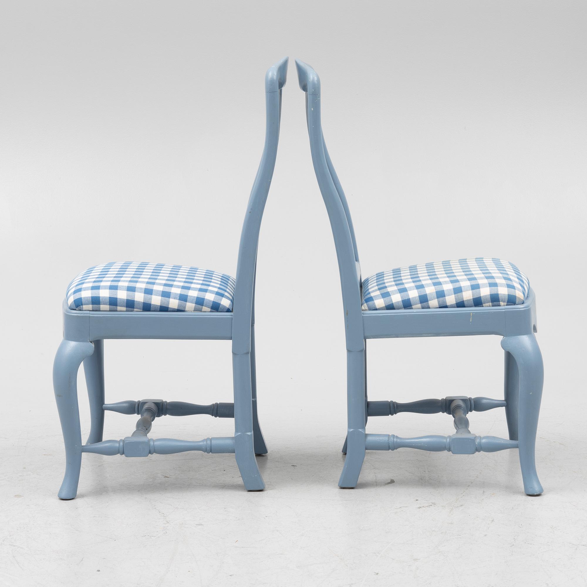 A five-piece Rococo style dining suite, circa 1900.