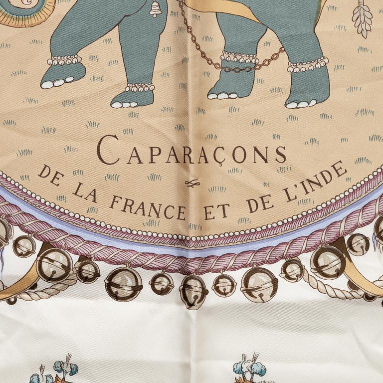 Hermès, scarf, "Caparaçons de la France et de l'Inde".