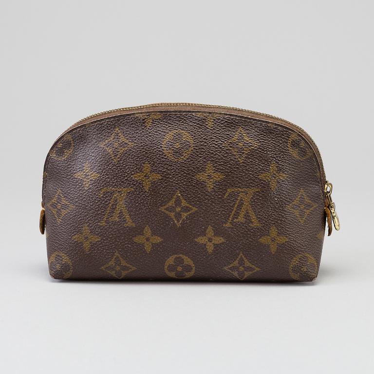 a LOUIS VUITTON make-up bag.