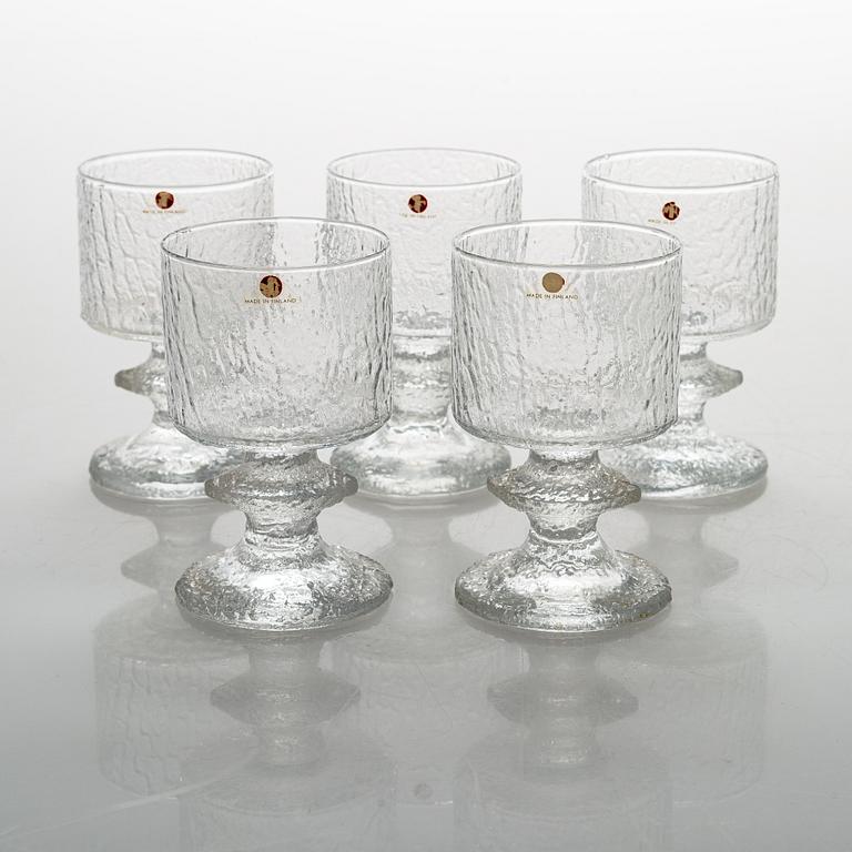 Timo Sarpaneva, A set of 28 'Senator' glasses from Iittala, Finland, 1969-1981.