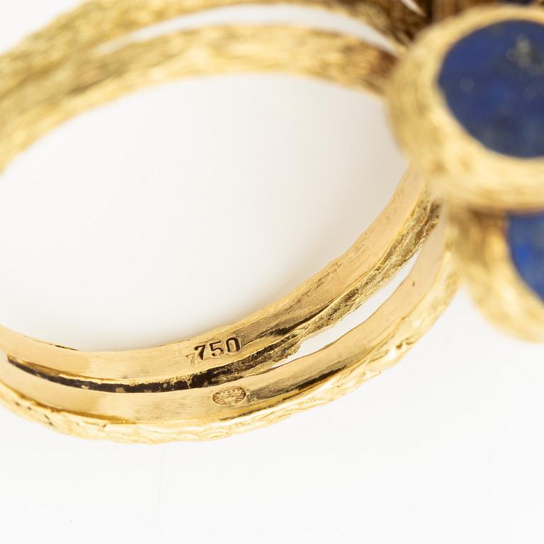 Ring 18K guld med lapis lazuli sannolikt Augustin Julia Plana.