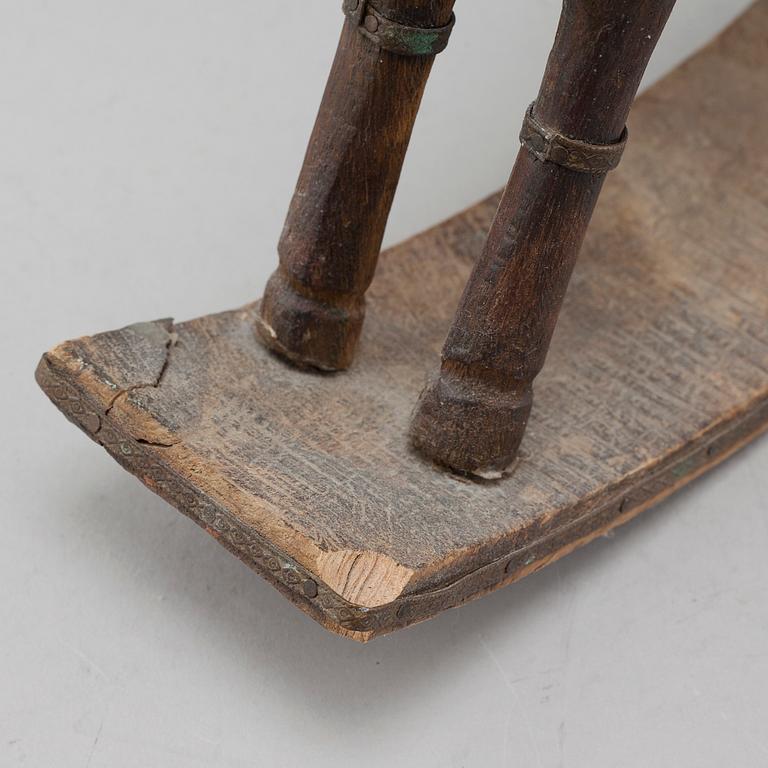 Five wooden toys from the latter half of the 20th century.