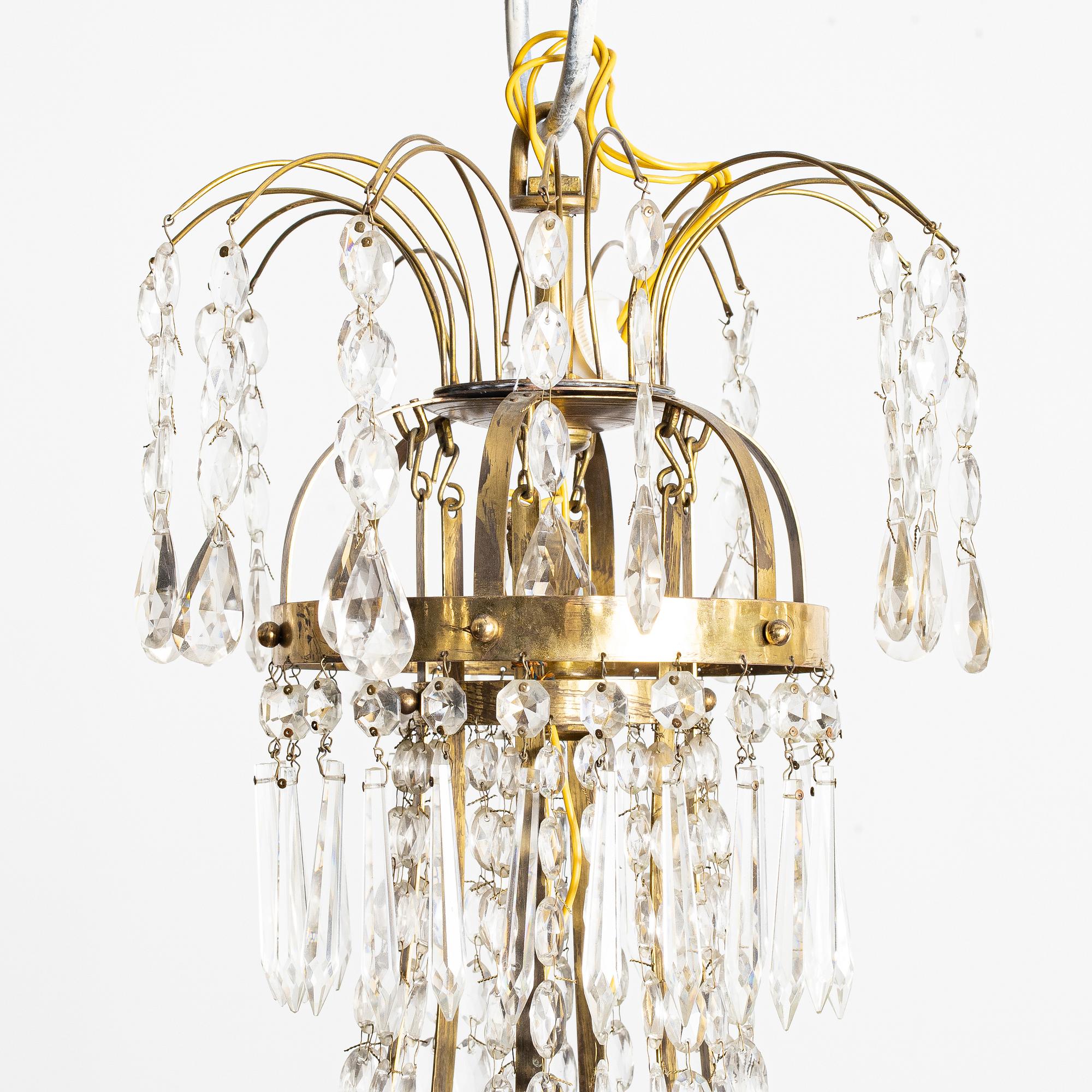 A 19th century chandelier.